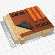 Мембрана диффузионная Delta Foxx (пленка 75 м2) с доставкой. - Мембрана диффузионная Delta Foxx (пленка 75 м2) с доставкой.