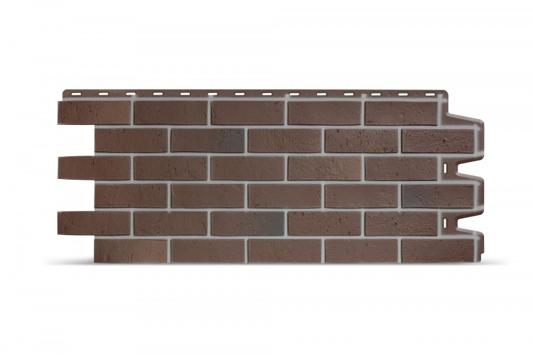 Фасадная панель Docke Berg коричневый кирпич для наружной отделки дома с доставкой.